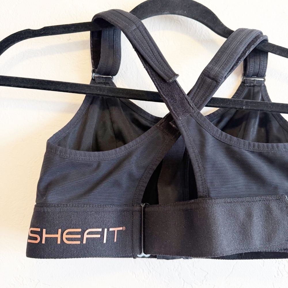 Shefit Black Sport Bra High Support Size M View 4